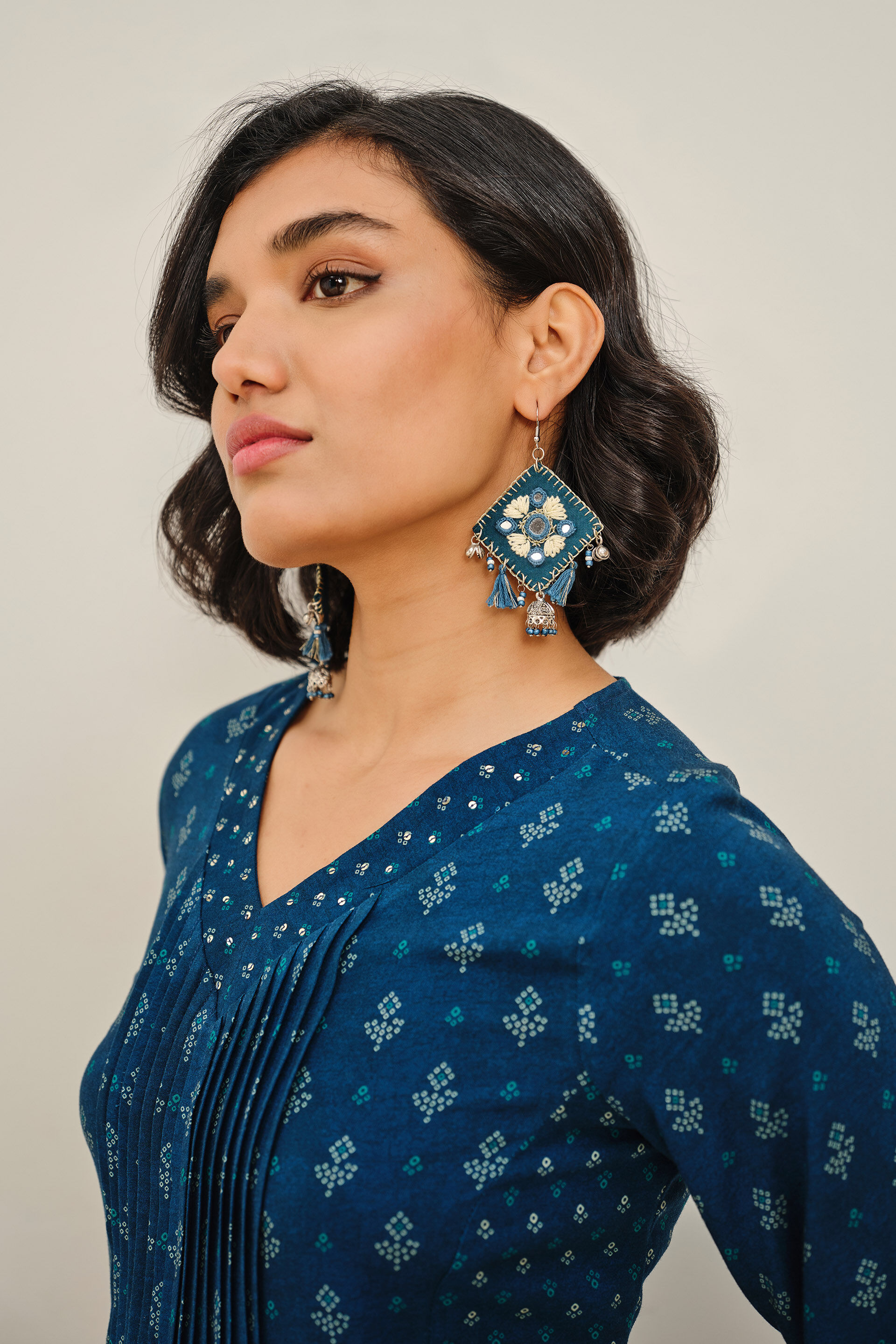 Bluetiful Kurta Set, Indigo, image 6